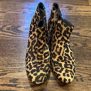 Sam Edelman Animal Print Ankle Booties